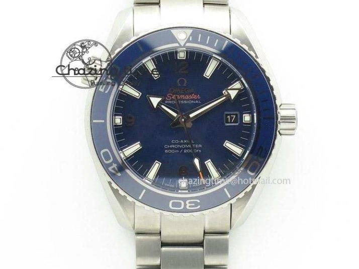 0112 Planet Ocean Master Chronometer 600M 45.5mm SS SCF 1:1 Best Edition Black Orange Bezel Black Dial on Black Rubber Strap A9900 Super Clone ModernLook 7667